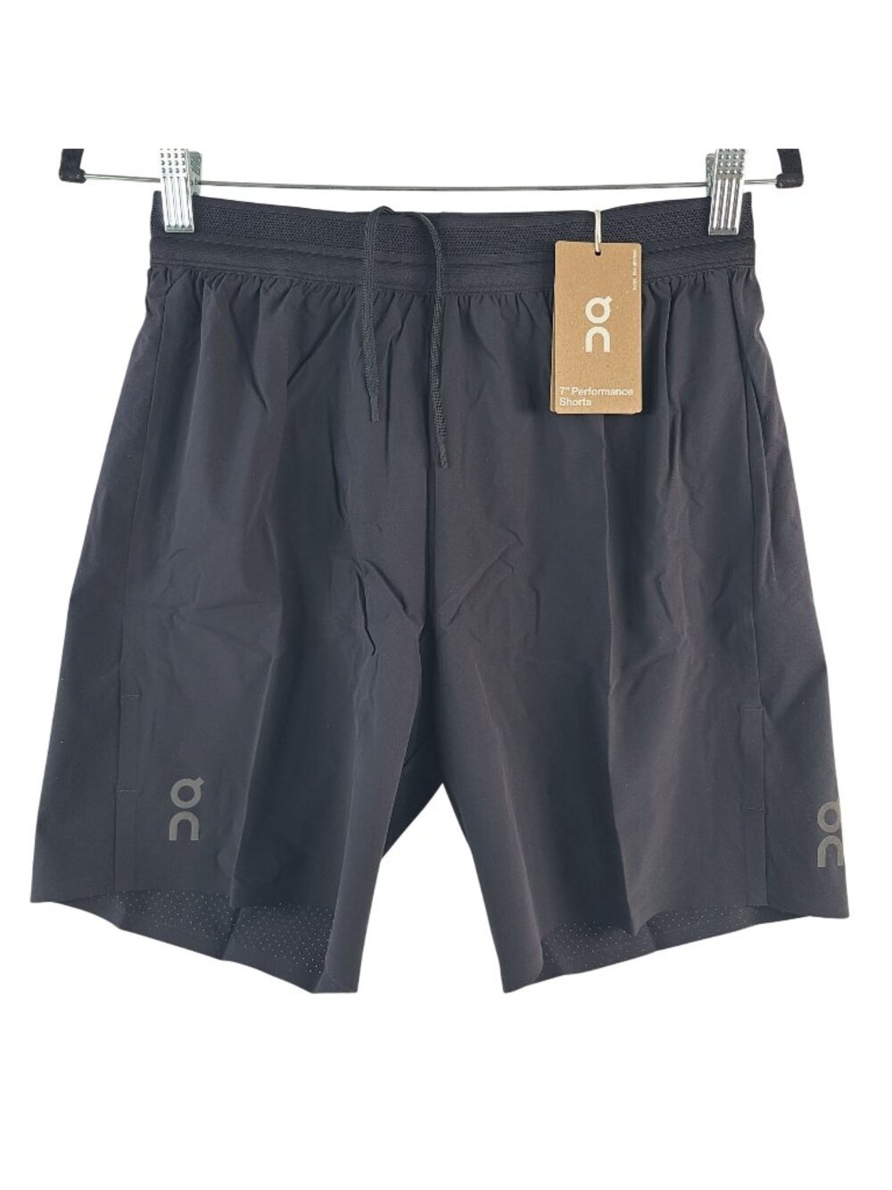 NEW On 7" Performance Shorts Black Men's Swiss-Engineered Lightweight Sz XS